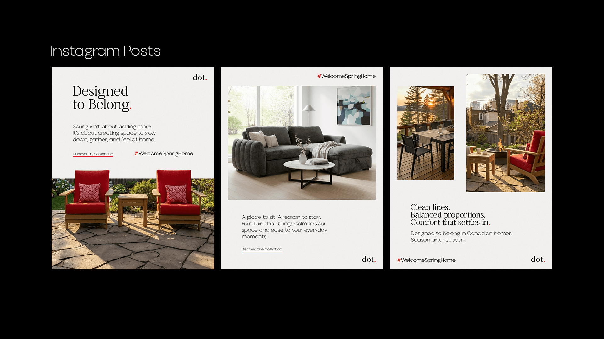 Peça da campanha de primavera da DOT Furniture